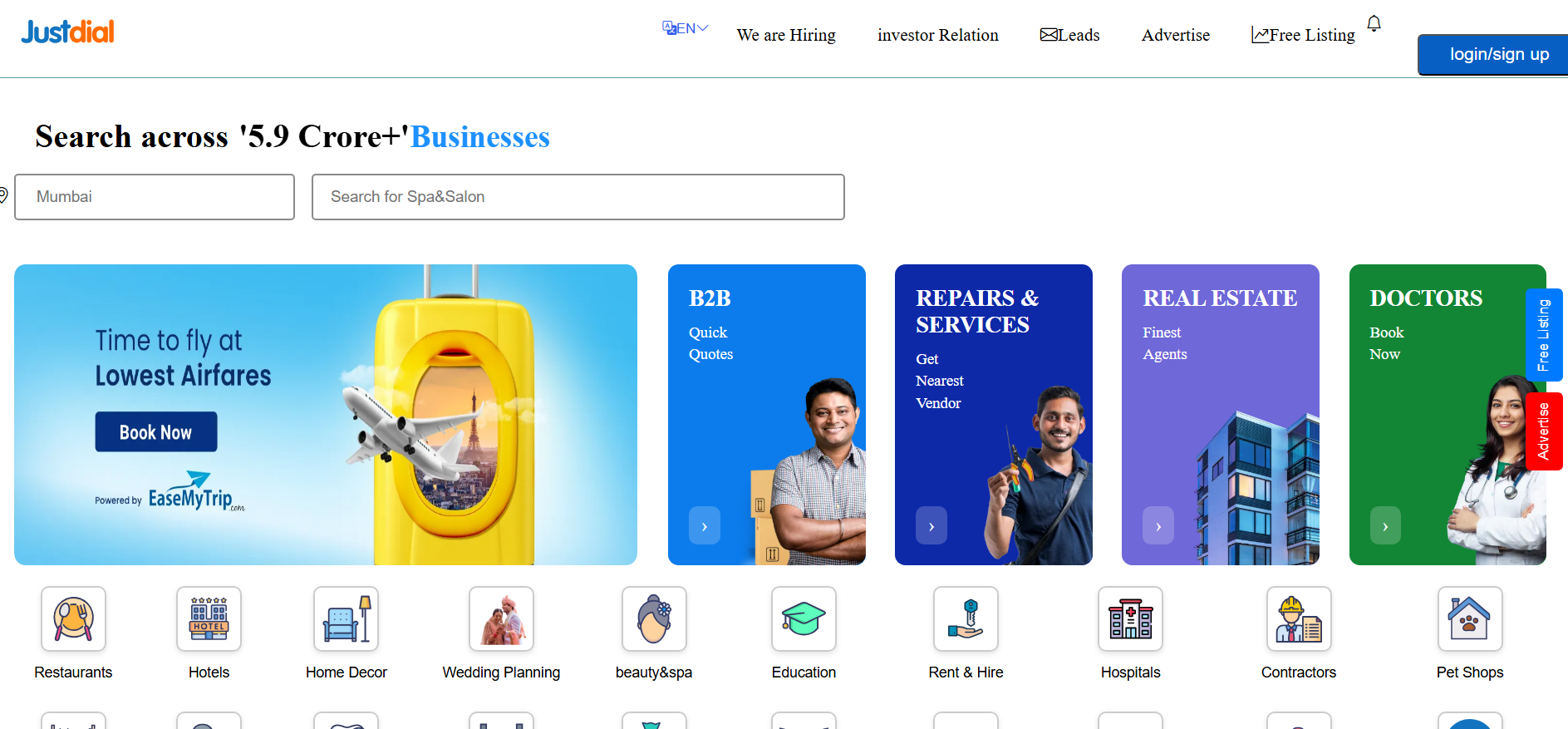 Justdial Clone